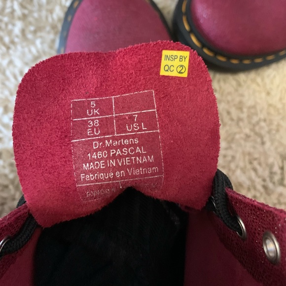 DR. MARTENS 1460 Pascal Red Glitter - Picture 4 of 9